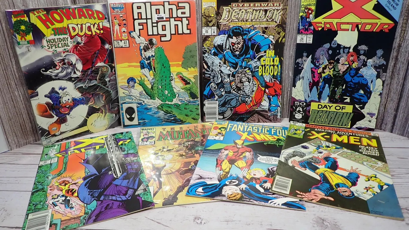 Marvel Vintage X-Men, X-Factor & Alpha Flight Comic Book Lot of 8