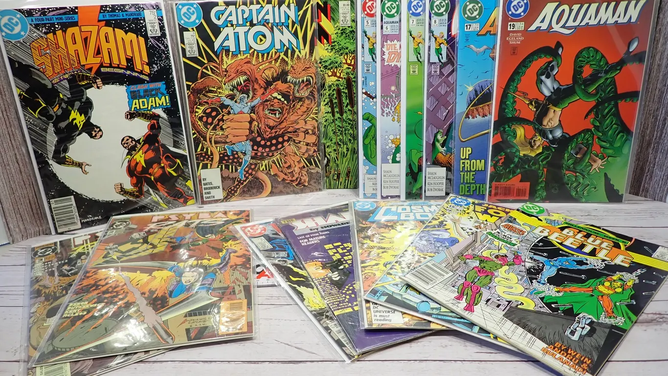 DC Comics Aquaman, Shazam & Captain Atom Vintage Lot of 16