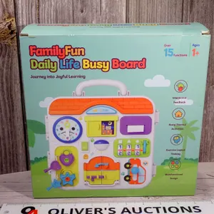 FamilyFun Daily Life Busy Board Toddler Sensory Learning Toy