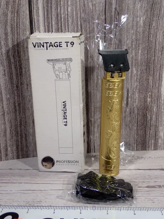 Vintage T9 Professional Cordless Hair and Beard Trimmer with Attachments