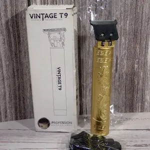 Vintage T9 Professional Cordless Hair and Beard Trimmer with Attachments