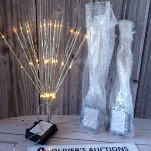 LED Starburst Fairy Light Stake Holiday Decor Path Maker Lot of 3