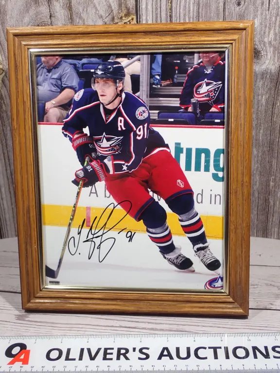 Ryan Johansen Signed Columbus Blue Jackets Framed 8x10 Action Photo