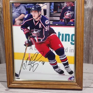 Ryan Johansen Signed Columbus Blue Jackets Framed 8x10 Action Photo