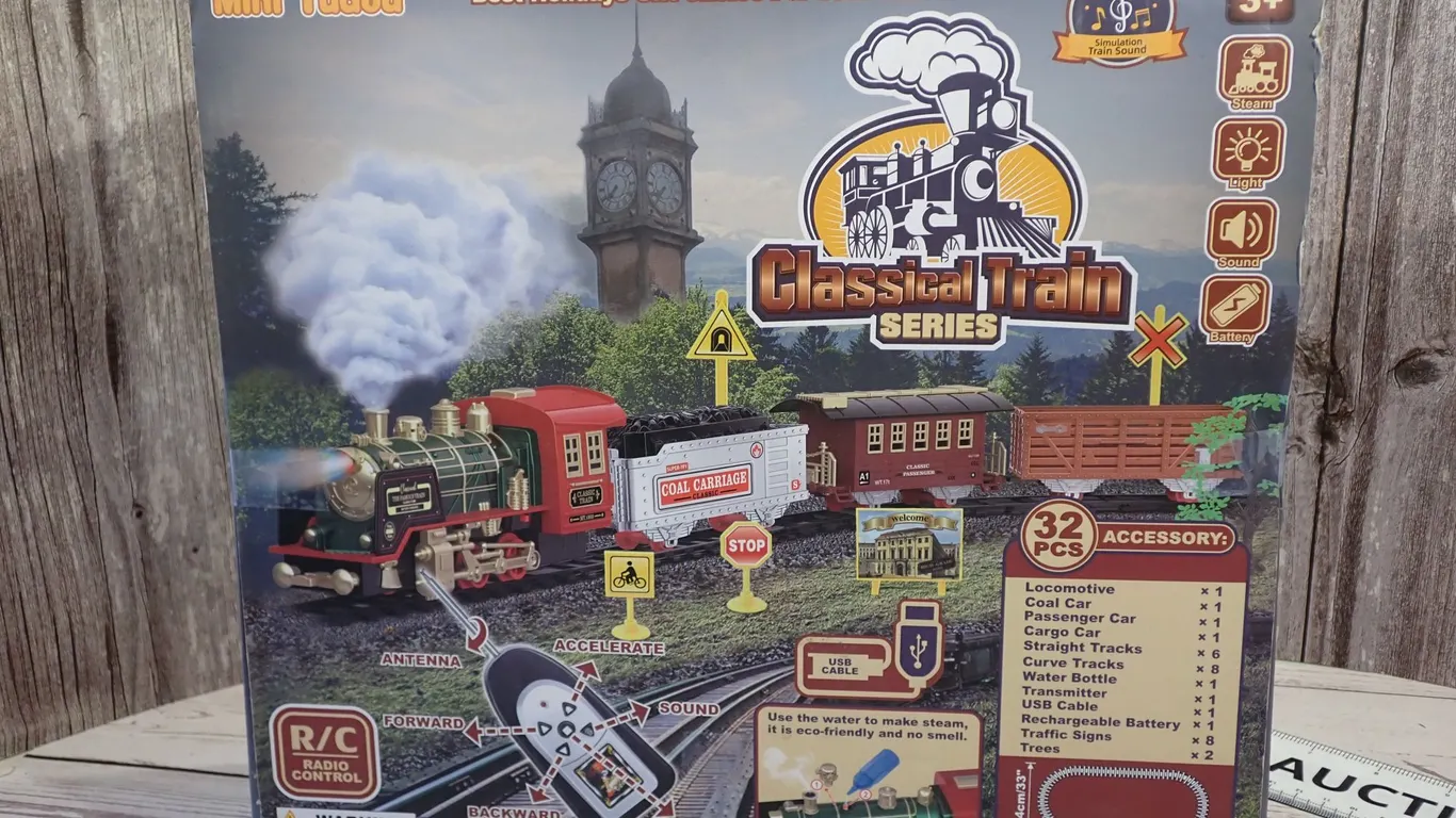 Mini Tudou Classical Train Series R/C 32-Piece Toy Playset