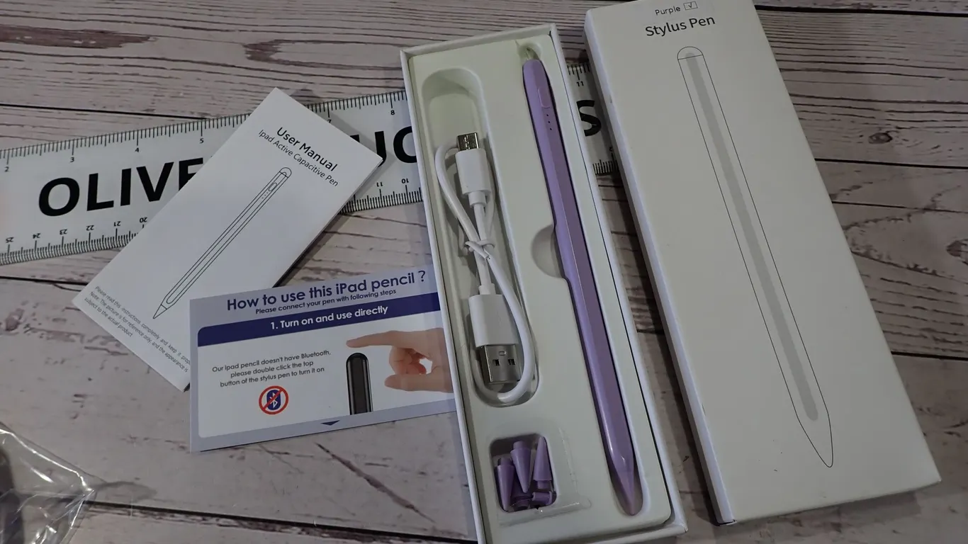 Active Stylus Pen for Apple iPad 2018-2024 - Purple