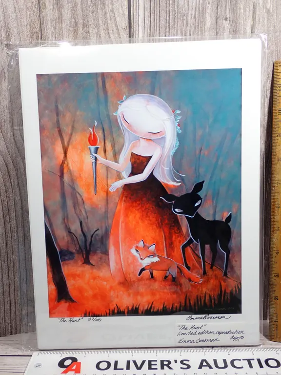 Emma Overman "The Hunt" Signed Limited Edition Print 87/100