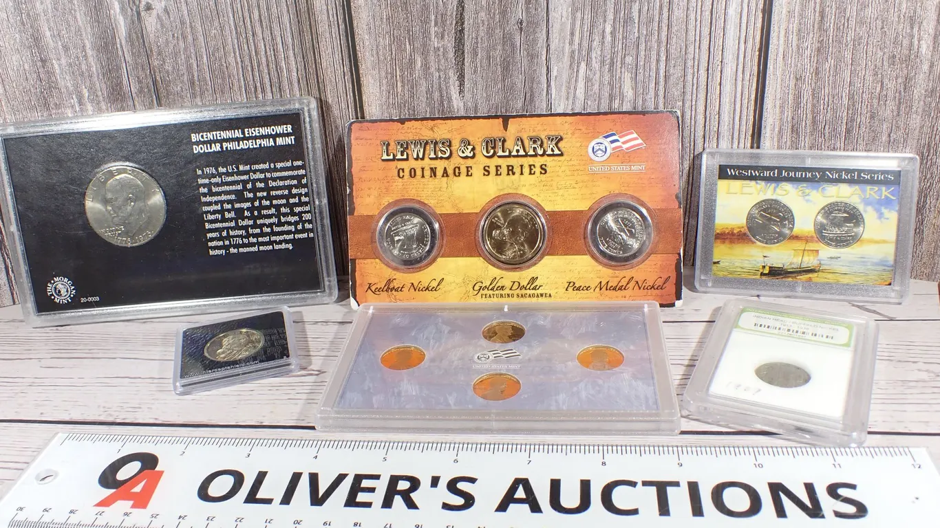 U.S. Mint Commemorative Coin & Proof Set Collection - 6 Items - 12 COINS