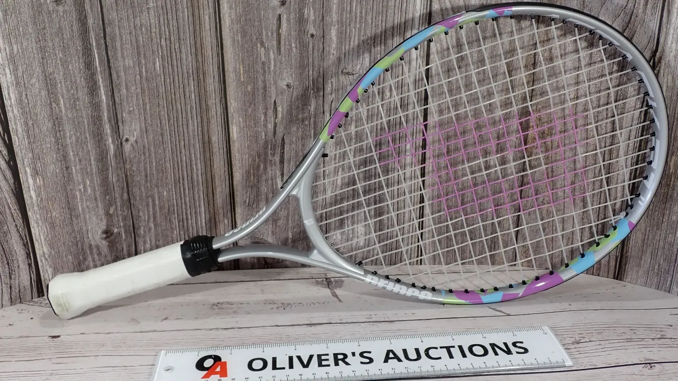 Prince Attack 21 Junior Tennis Racquet Pre-Strung Silver & Pastel Frame