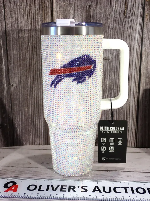 Rhinestone NFL Buffalo Bills Bling Colossal 46 oz Tumbler - The Memory Co.