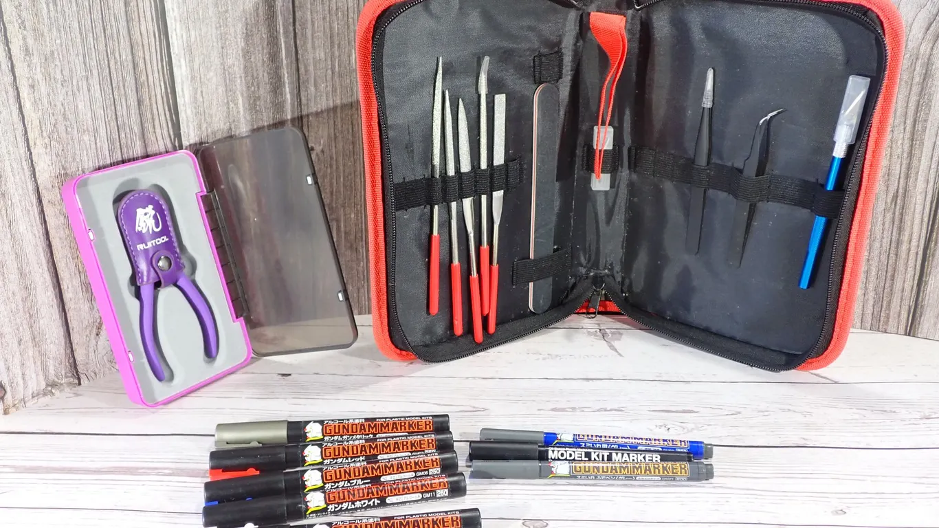 RUITOOL Precision Model Nippers & Gundam Marker Builder Finishing Kit
