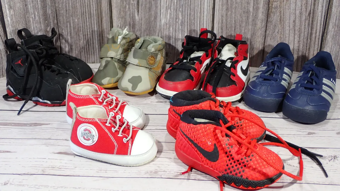 Nike, Jordan & UGG Infant Toddler Sneaker Master Estate Lot - 6 Pairs