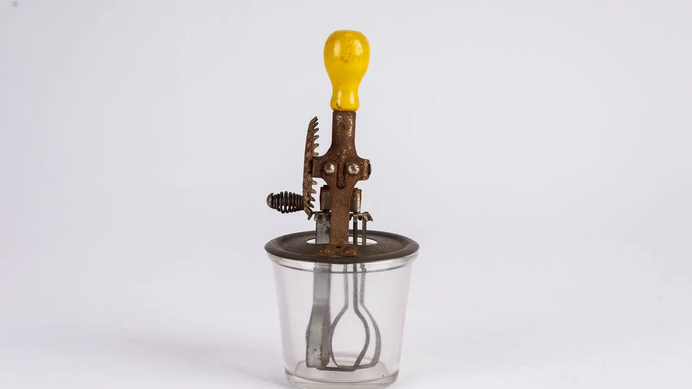 Antique A & J 1920's Crank Egg Beater Mixer