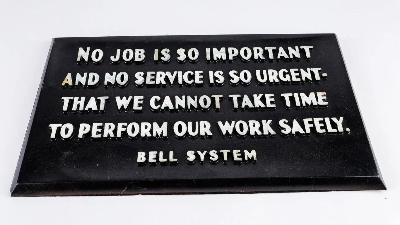 Vintage 1950's Bell System Sign