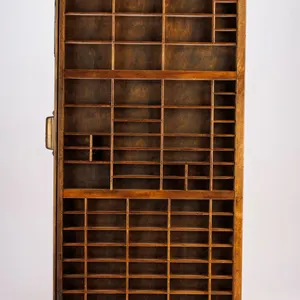 Vintage Wooden Printer's Tray