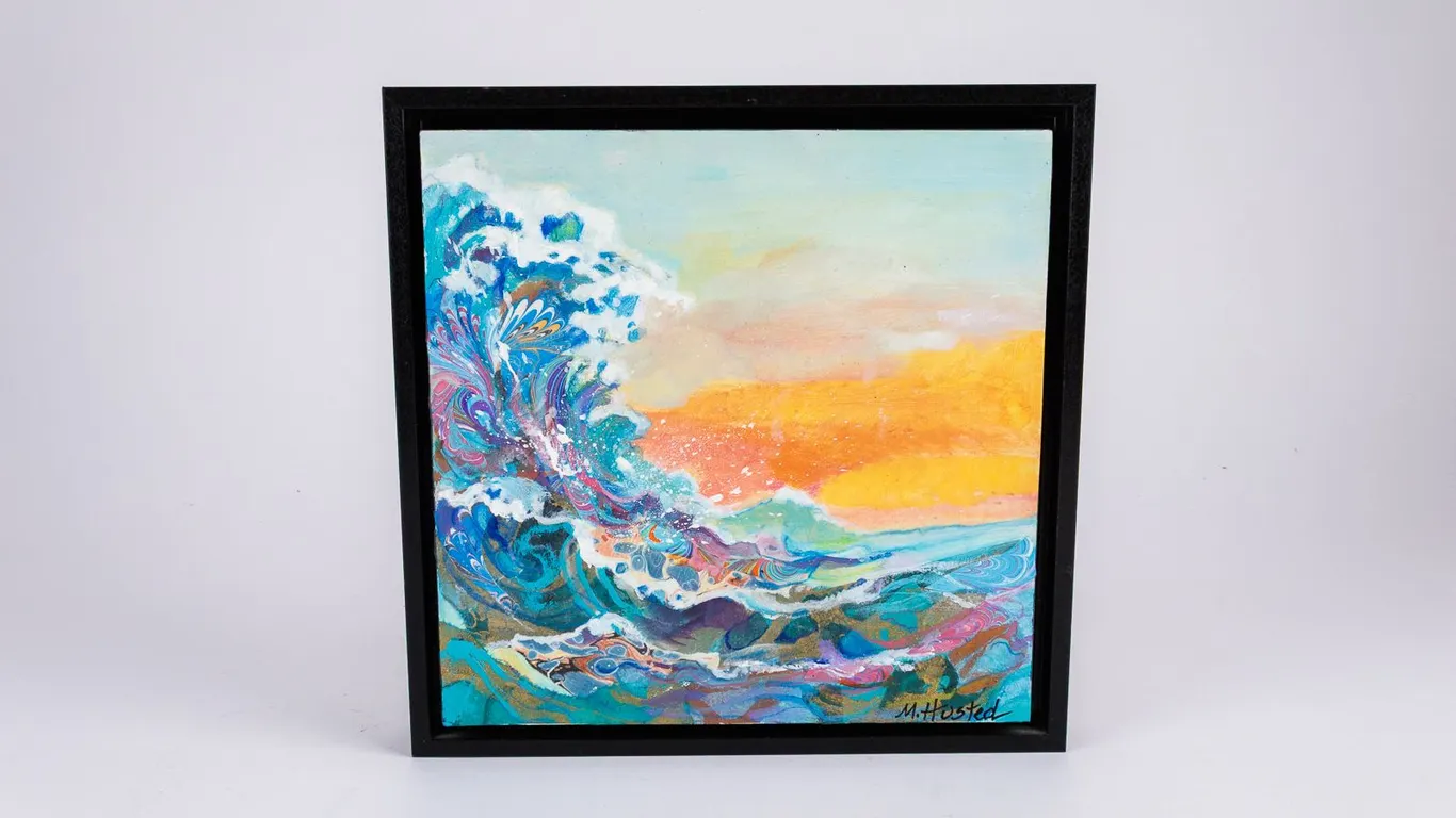 Vintage Framed Print - "Wild Rose Berries" by Pauline Eblé Campanelli