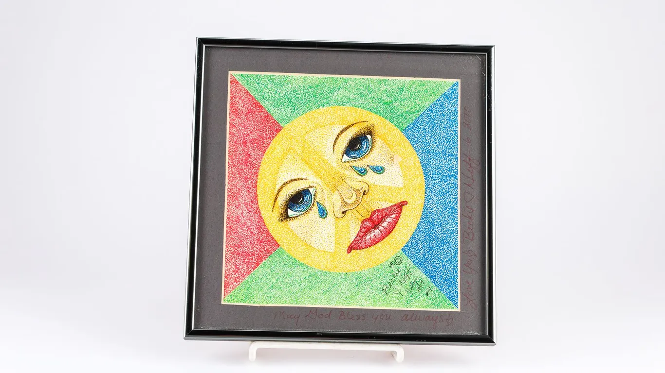 Framed Pen and Ink Drawing - "No Mercy #4" by Beckie J. Neff