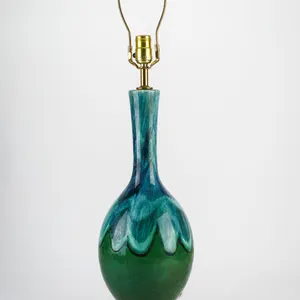 1960's Mid-Century Modern Drip Glaze Lamp