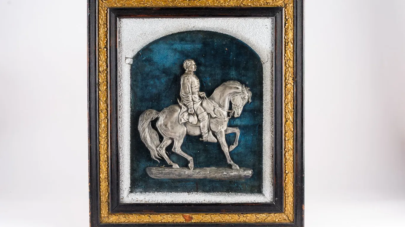 Antique Civil War Relief Plaque - "General George B. McClellan" by John Quincy Ward (1830-1910)