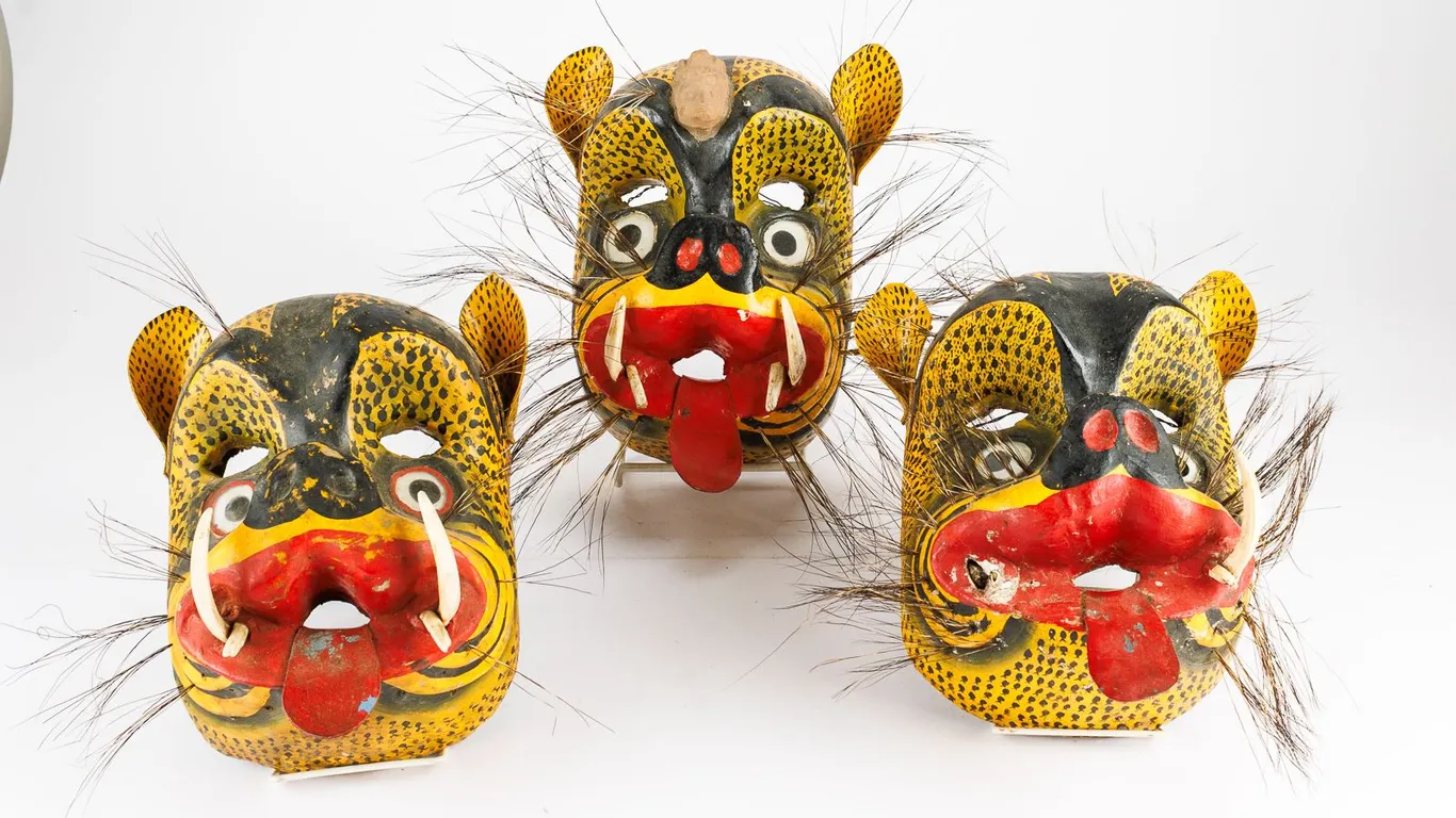 Nahua Tecuani Ceremonial Jaguar Masks