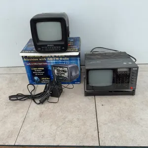 Jensen TV with AM/FM radio, three-way power AC adaptor battery operated 12V car, RCA radio TV,