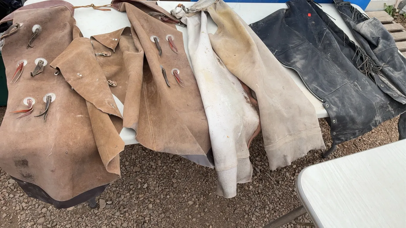 3 pair of leather chaps