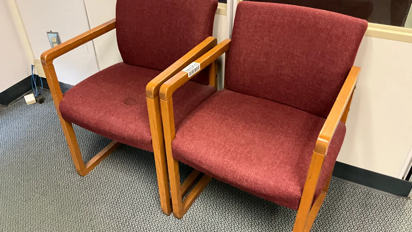 QTY OF (2) OFFICE ARM CHAIRS