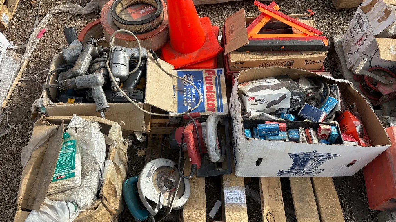 Collection of Parts, Tools and Equipment