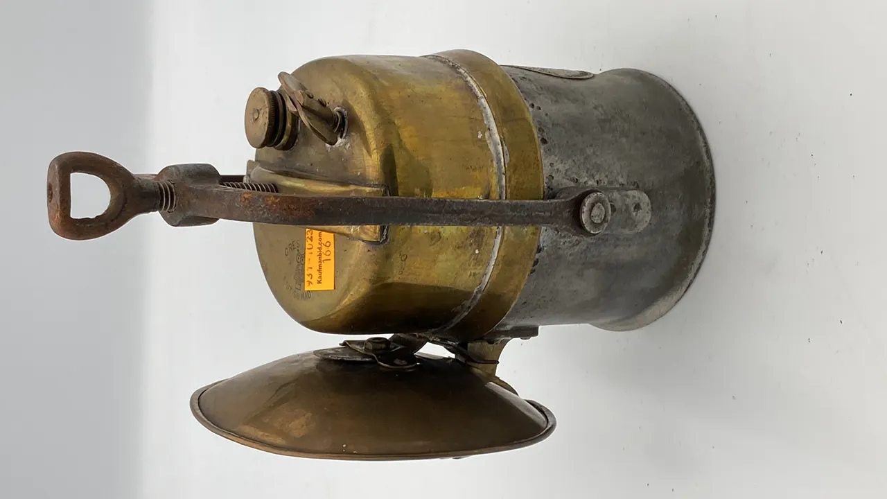 Premier Lamp and Engineering Co. Ltd. Leeds "Crestella" Miners Carbide Lamp