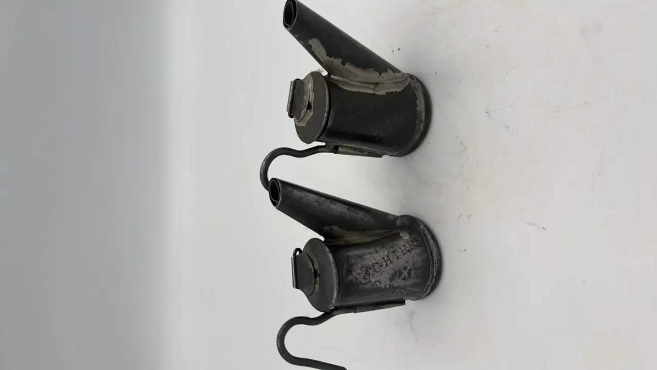 (2) Chirry Chirry Oil Wick Cap Lamps