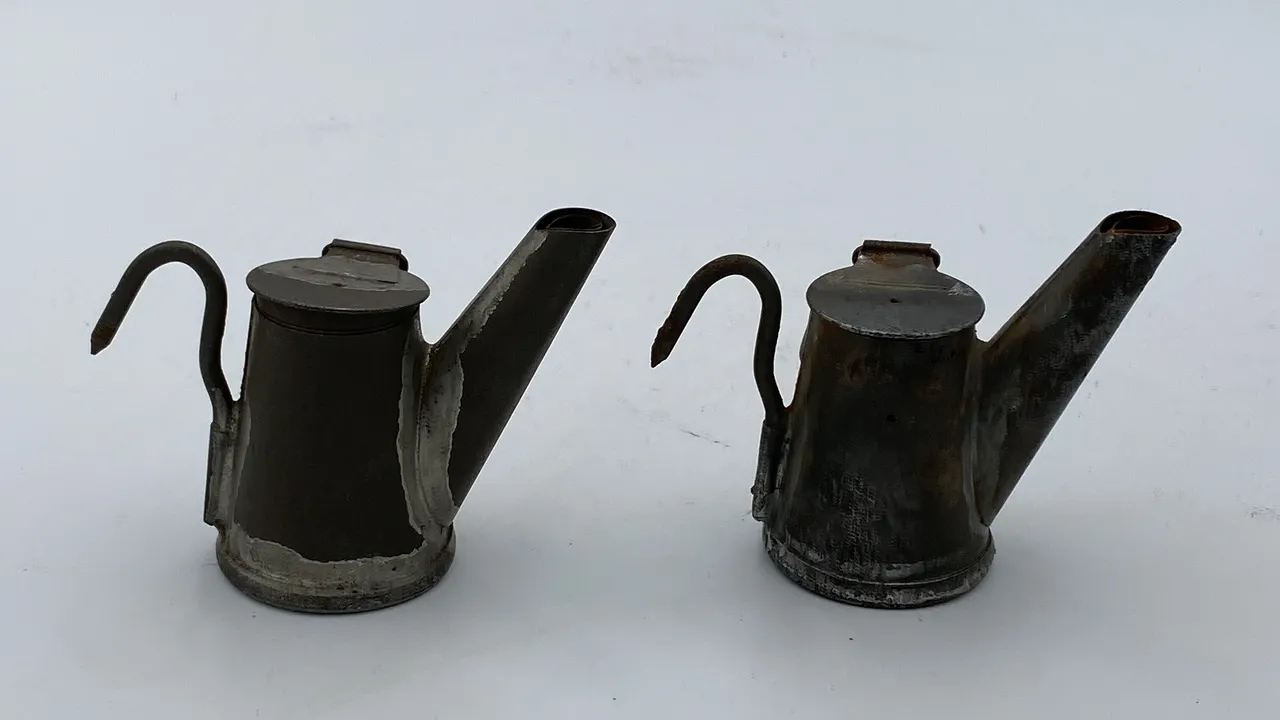 (2) Chirry Chirry Oil Wick Cap Lamps