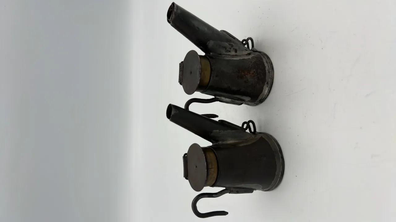(2) Crown-Tracy Wells Co. Oil Wick Cap Lamps