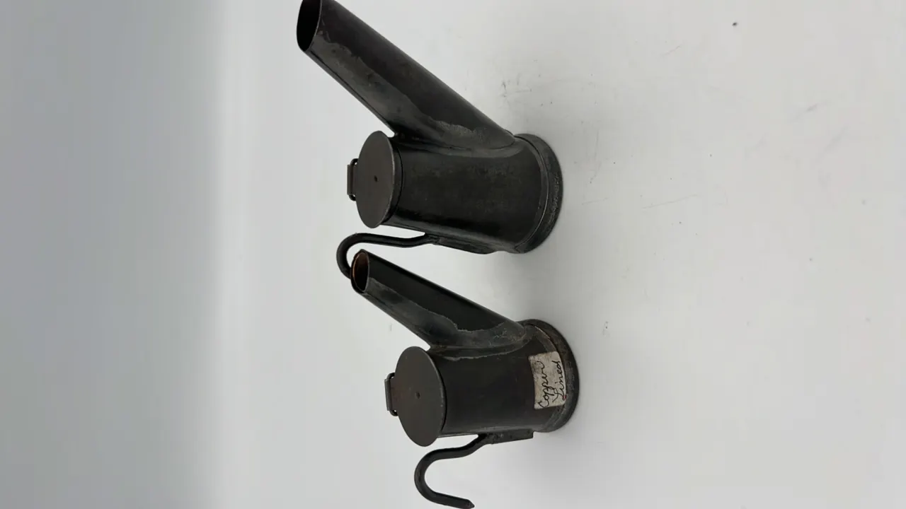 (2) Grier Brothers Star Oil Wick Cap Lamps