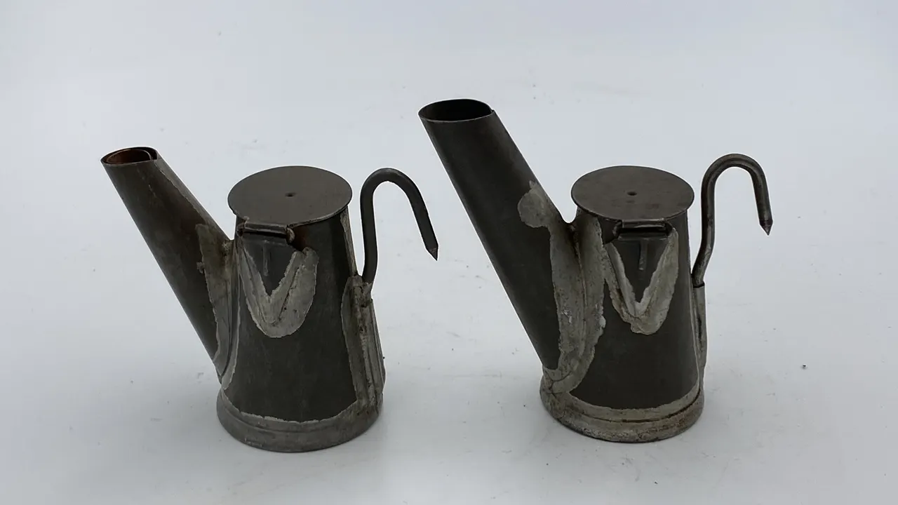 (2) Grier Brothers Star Oil Wick Cap Lamps