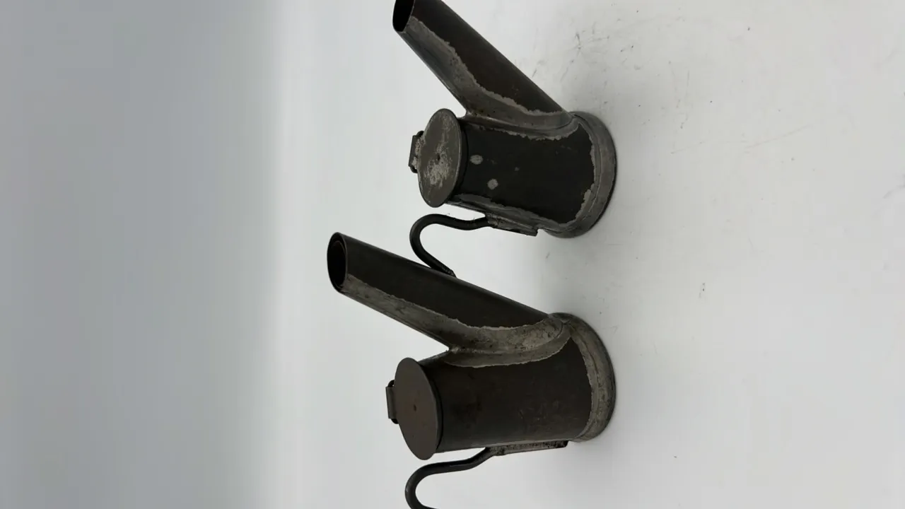 (2) Grier Brothers Star Oil Wick Cap Lamps