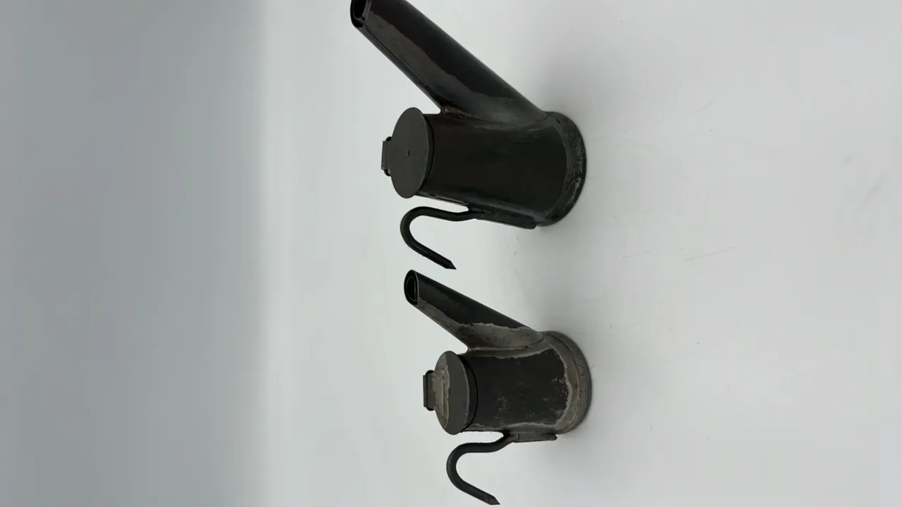 (2) Grier Brothers Star Oil Wick Cap Lamps
