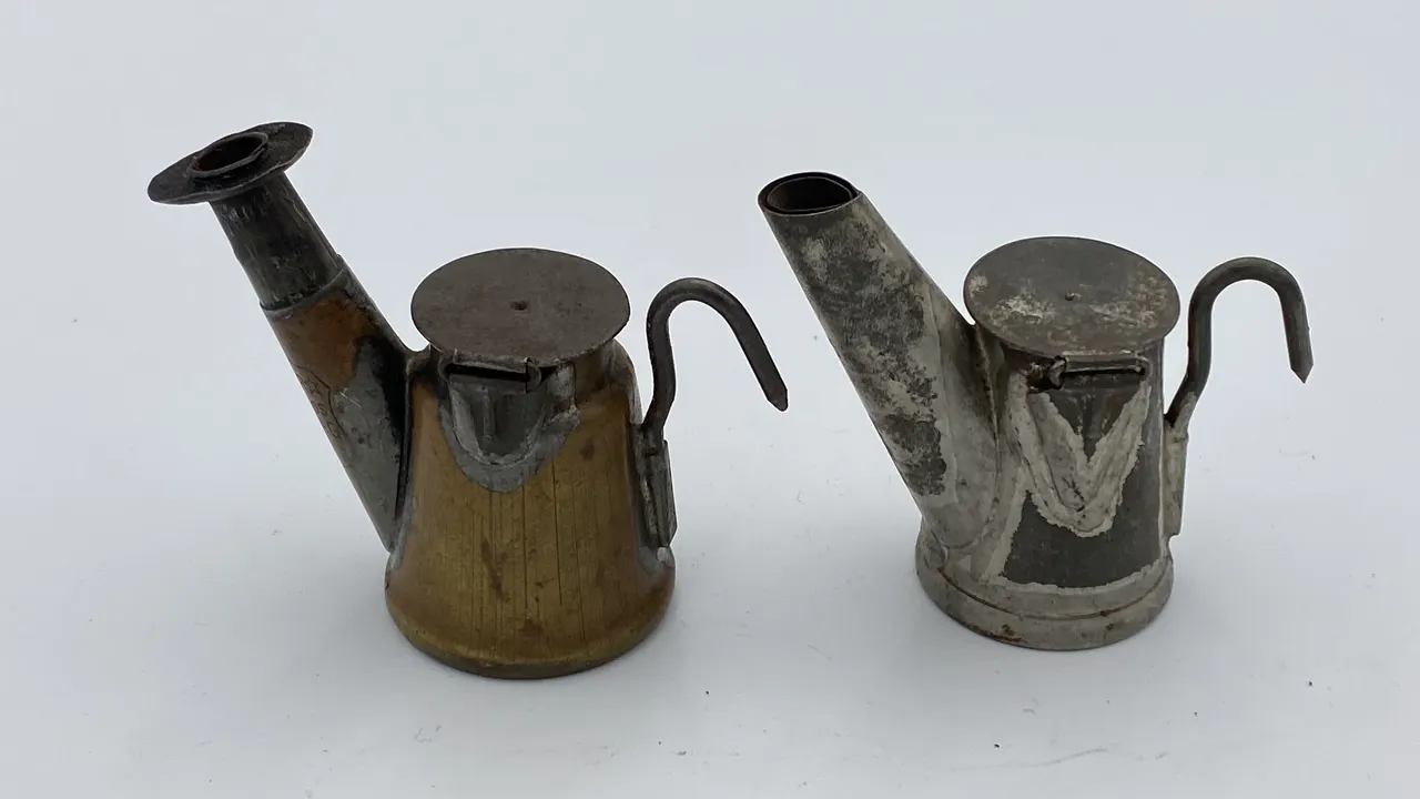 (2) Grier Brothers Star Oil Wick Cap Lamps