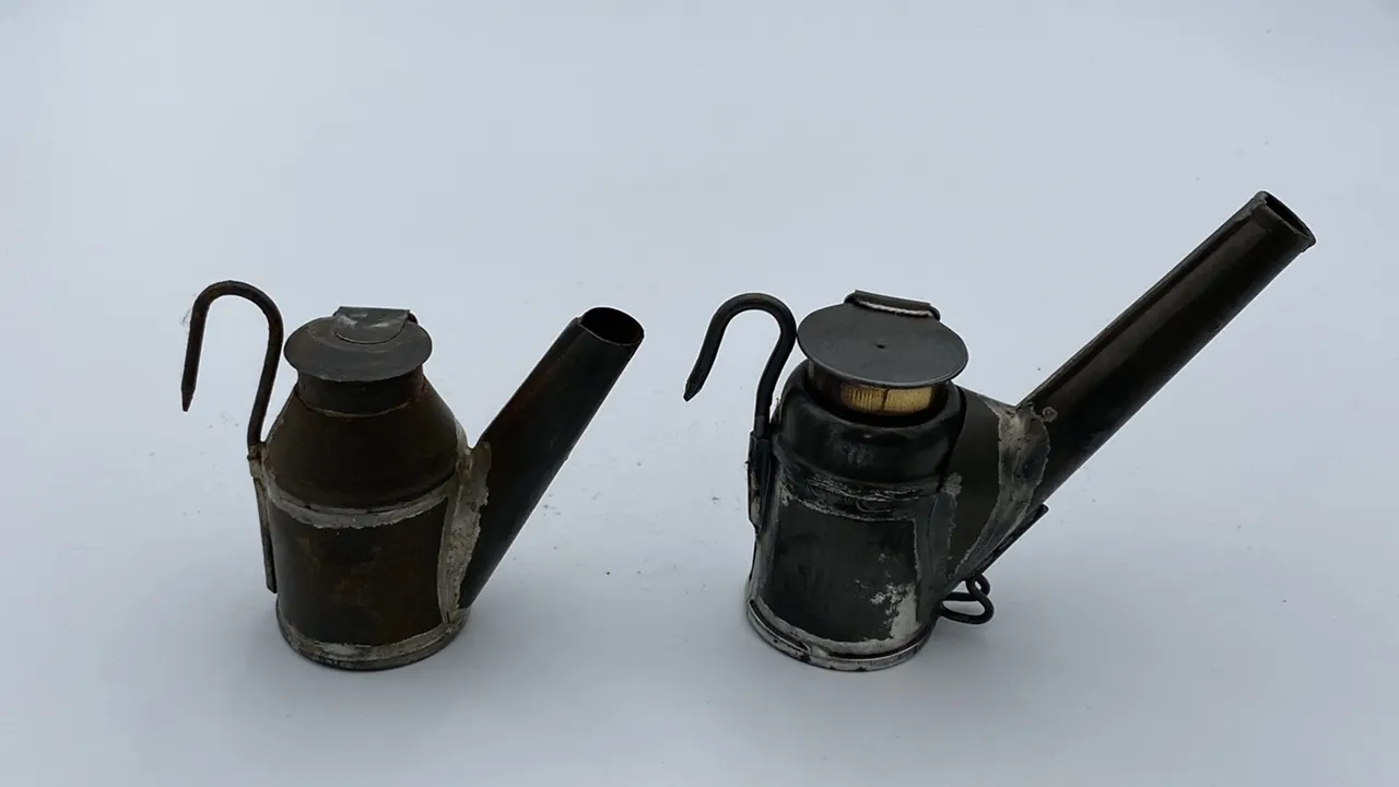 (2) C.G. George Oil Wick Cap Lamps
