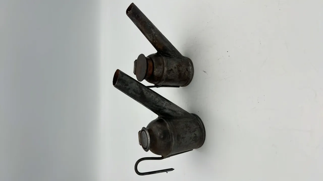 (2) C.G. George Oil Wick Cap Lamps