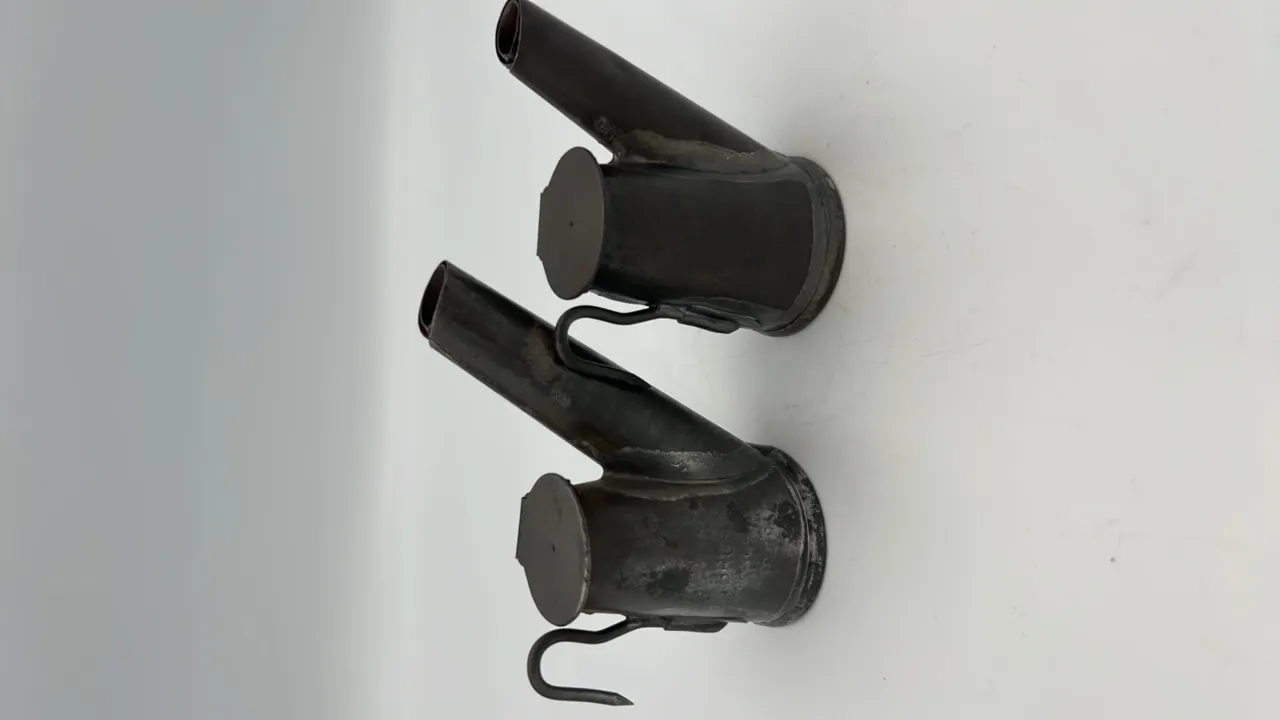 (2) Trethaway Brothers Oil Wick Cap Lamps