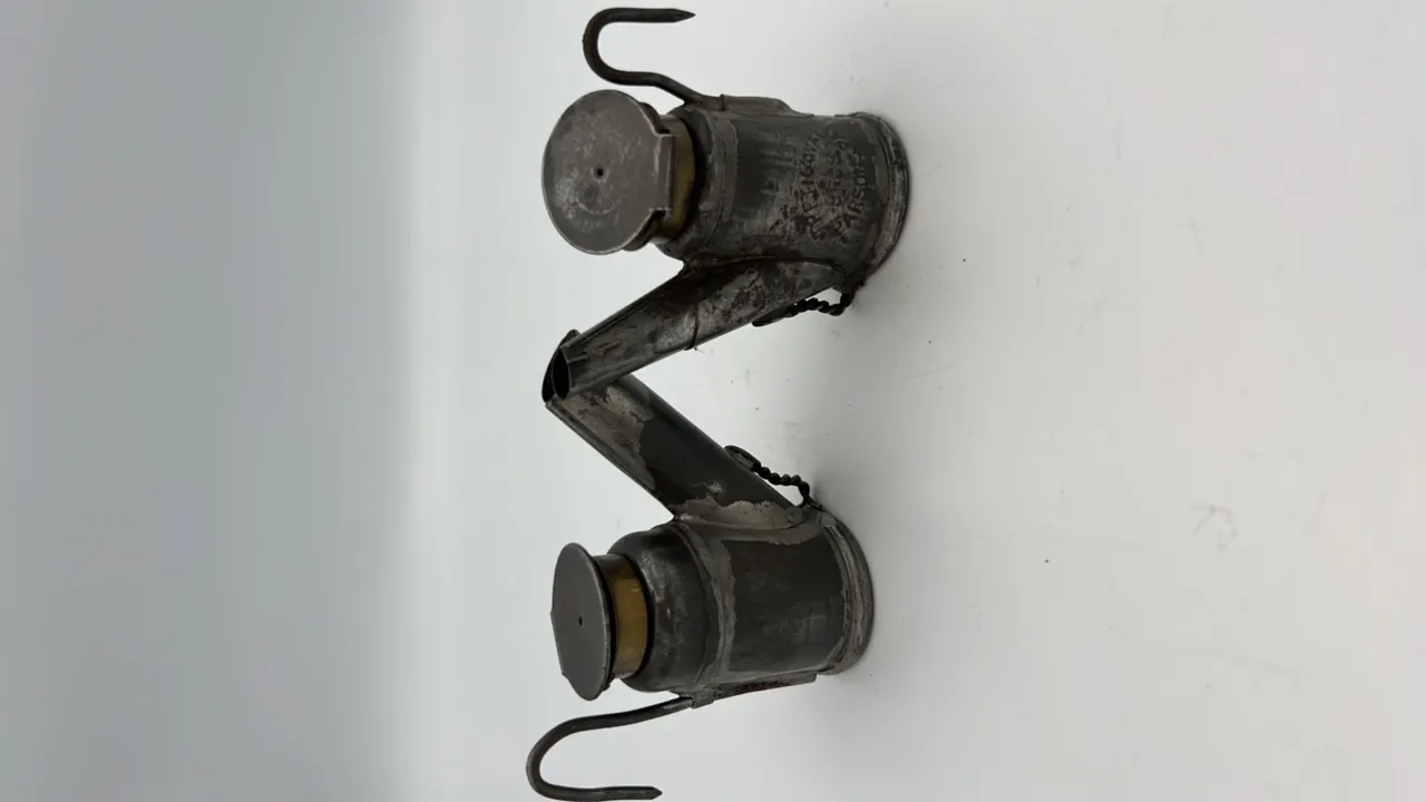 (2) Trethaway Brothers Oil Wick Cap Lamps