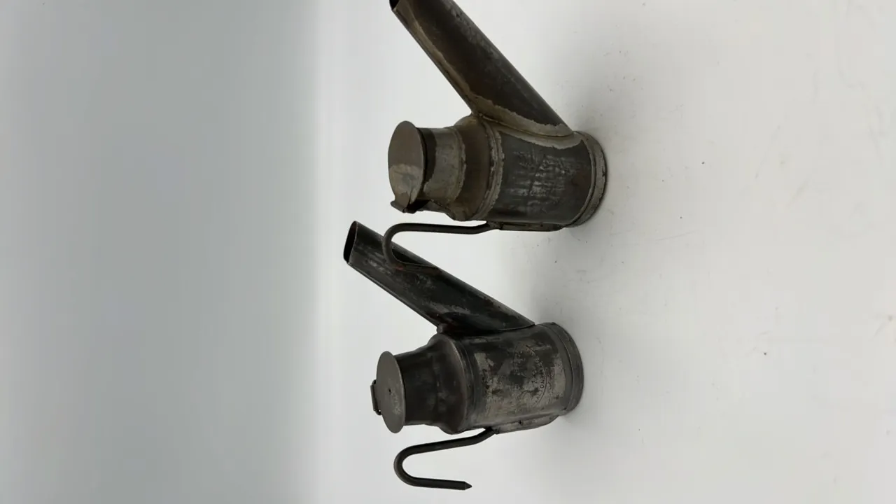 (2) Beall Brothers Oil Wick Cap Lamps