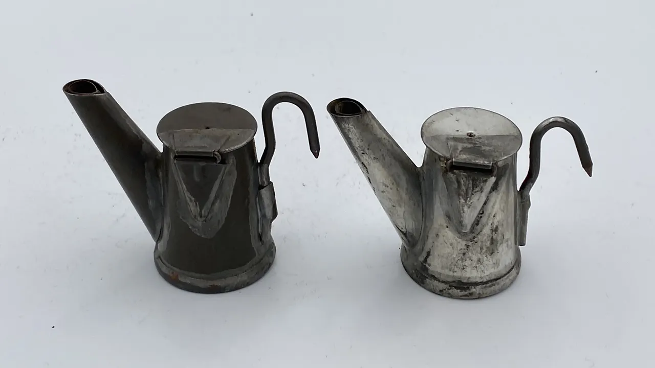 (2) Beall Brothers Oil Wick Cap Lamps