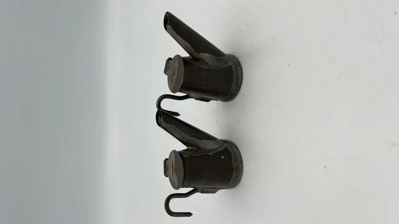 (2) Beall Brothers Oil Wick Cap Lamps