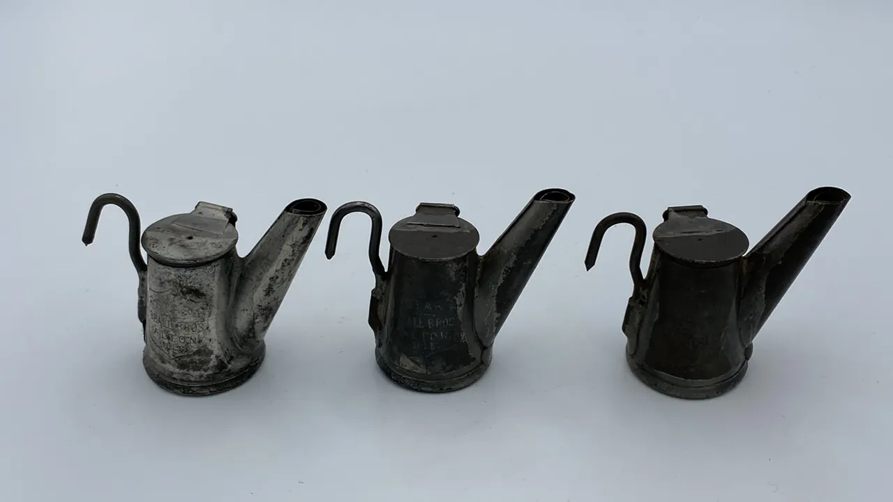 (3) Beall Brothers Oil Wick Cap Lamps