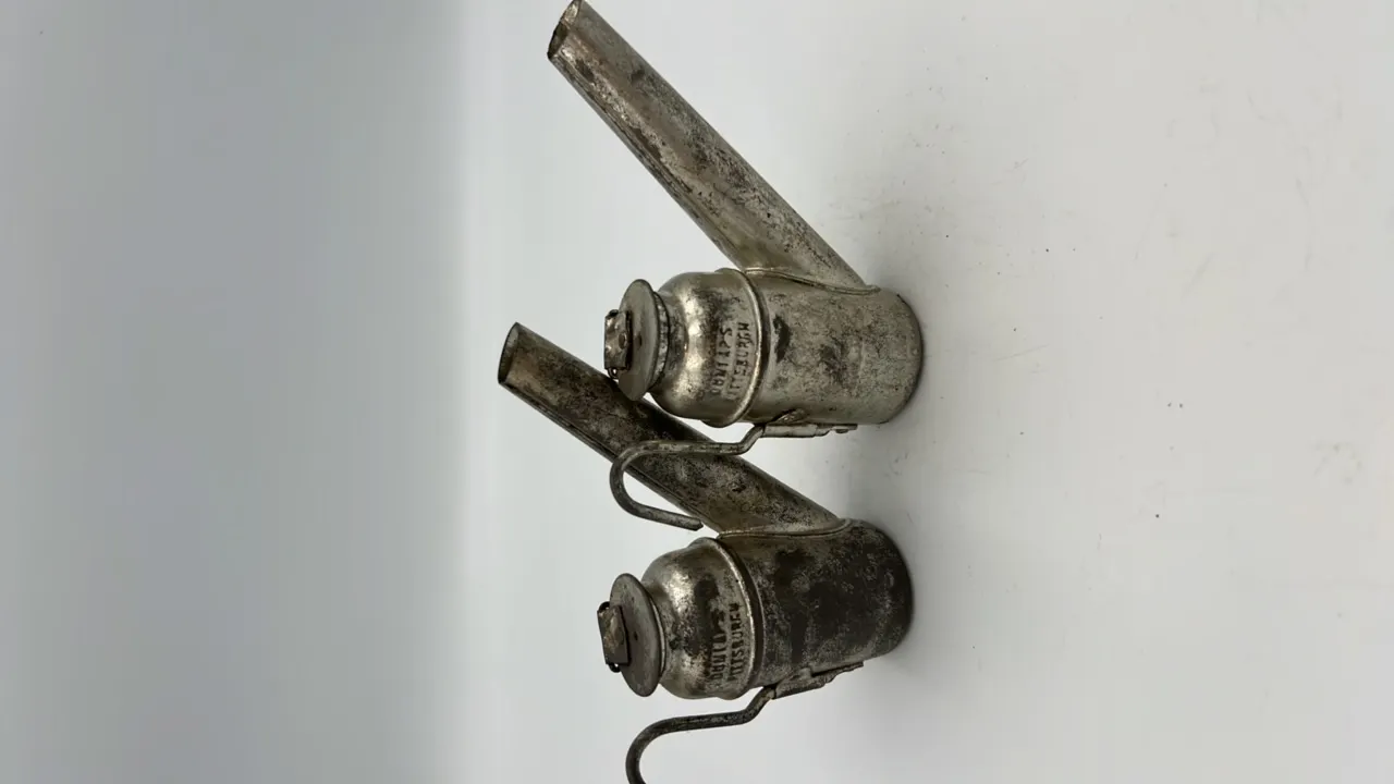 (2) Dunlap's Oil Wick Cap Lamps