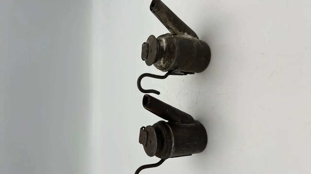 (2) Pittsburg PA Oil Wick Cap Lamps