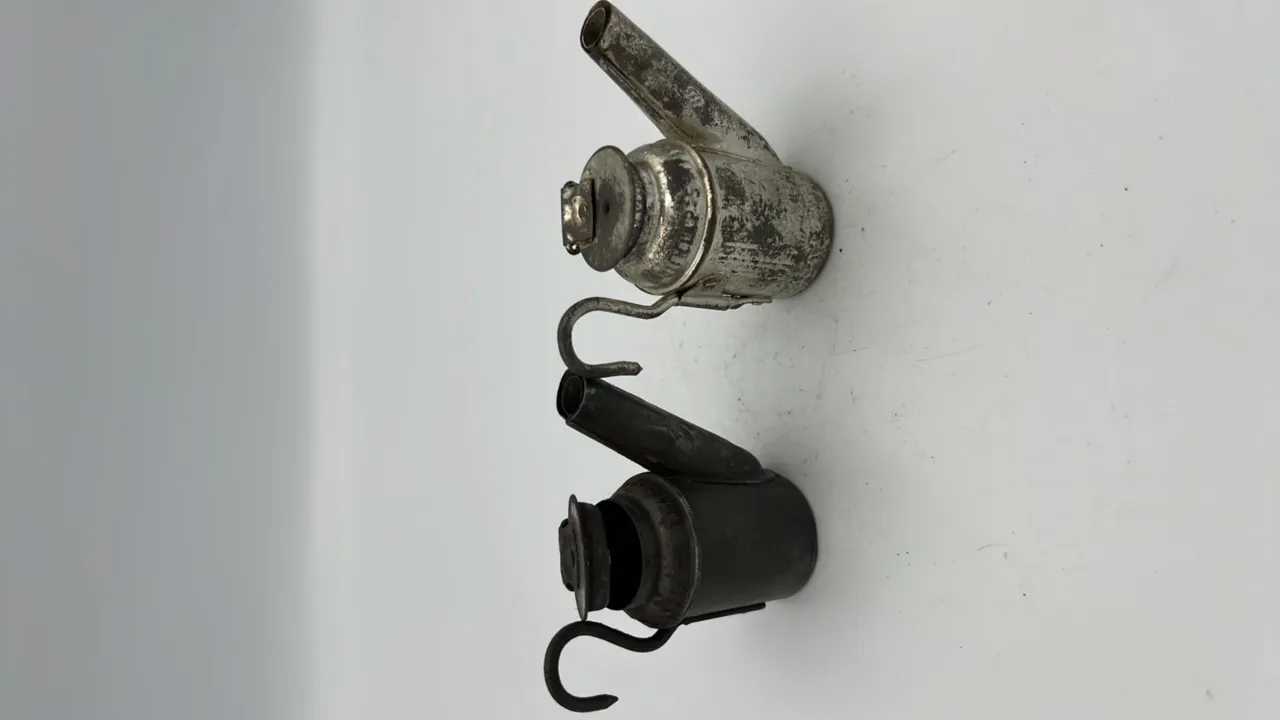 (2) Pittsburgh PA Oil Wick Cap Lamps