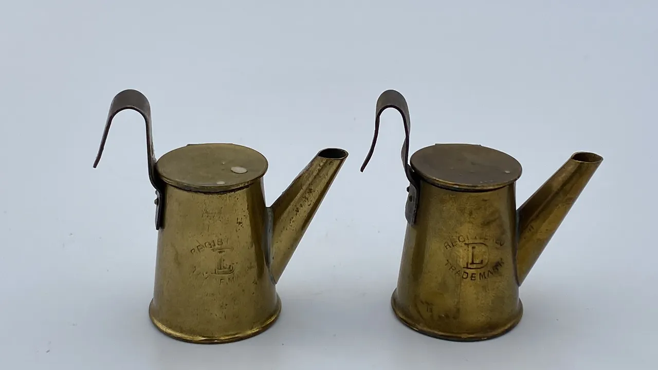 (2) D.L. Oil Wick Cap Lamps