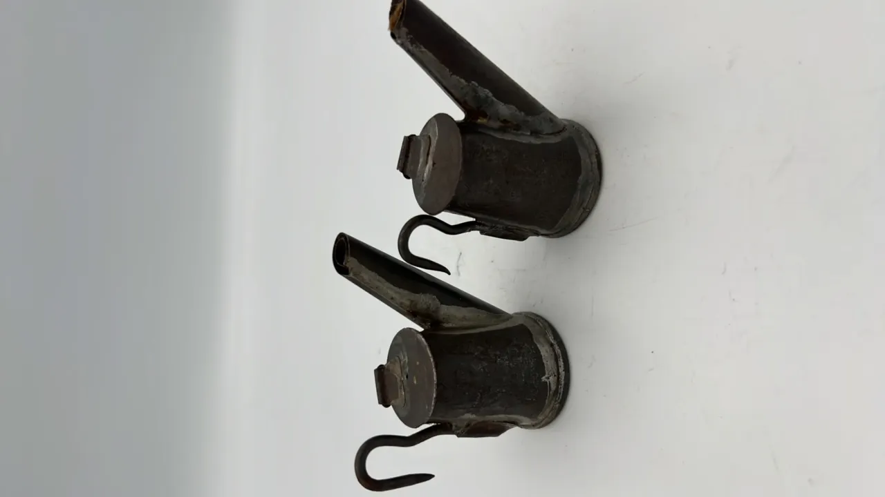 (2) C. L. Anton Oil Wick Cap Lamps